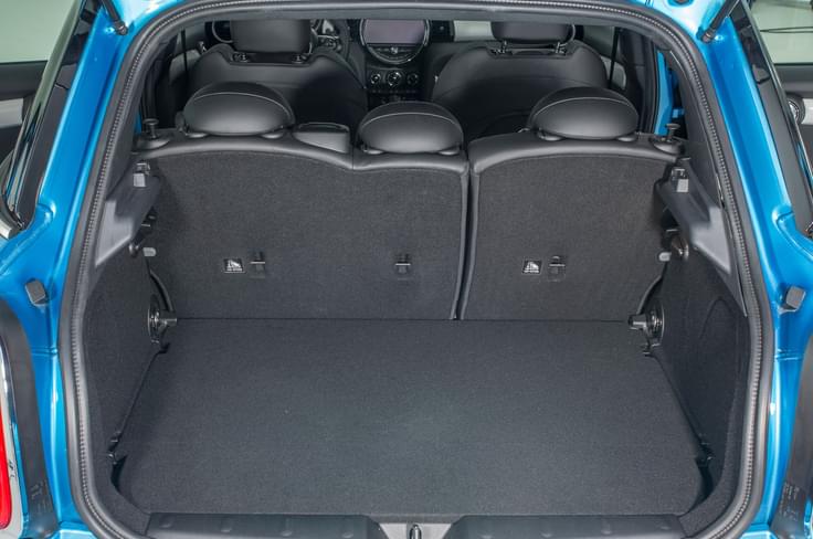 Boot volume is at 278 litres, up by 67 litres over the three-door model. Boot volume is at 278 litres, up by 67 litres over the three-door model.